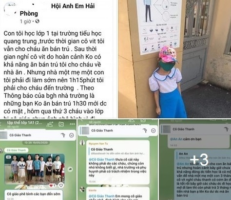 Học sinh lớp 1 đi học sớm phải đứng nắng ngoài cổng trường còn bị phê bình