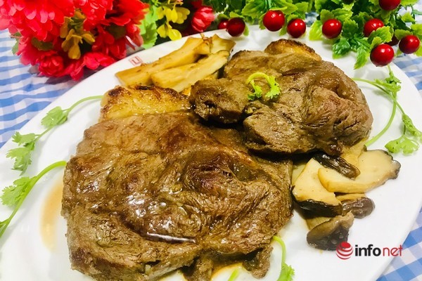 Thịt bò áp chảo thơm ngon đổi món cuối tuần
