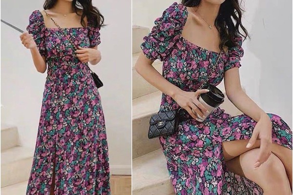Váy hoa mùa hè vừa xinh vừa mát cho nàng bánh bèo