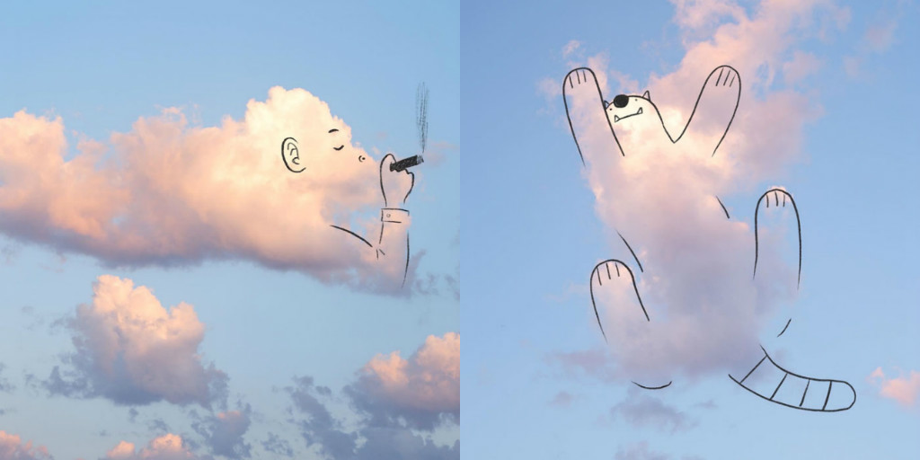Kinh Ngạc Với Những Bức Vẽ Từ… Mây Trời