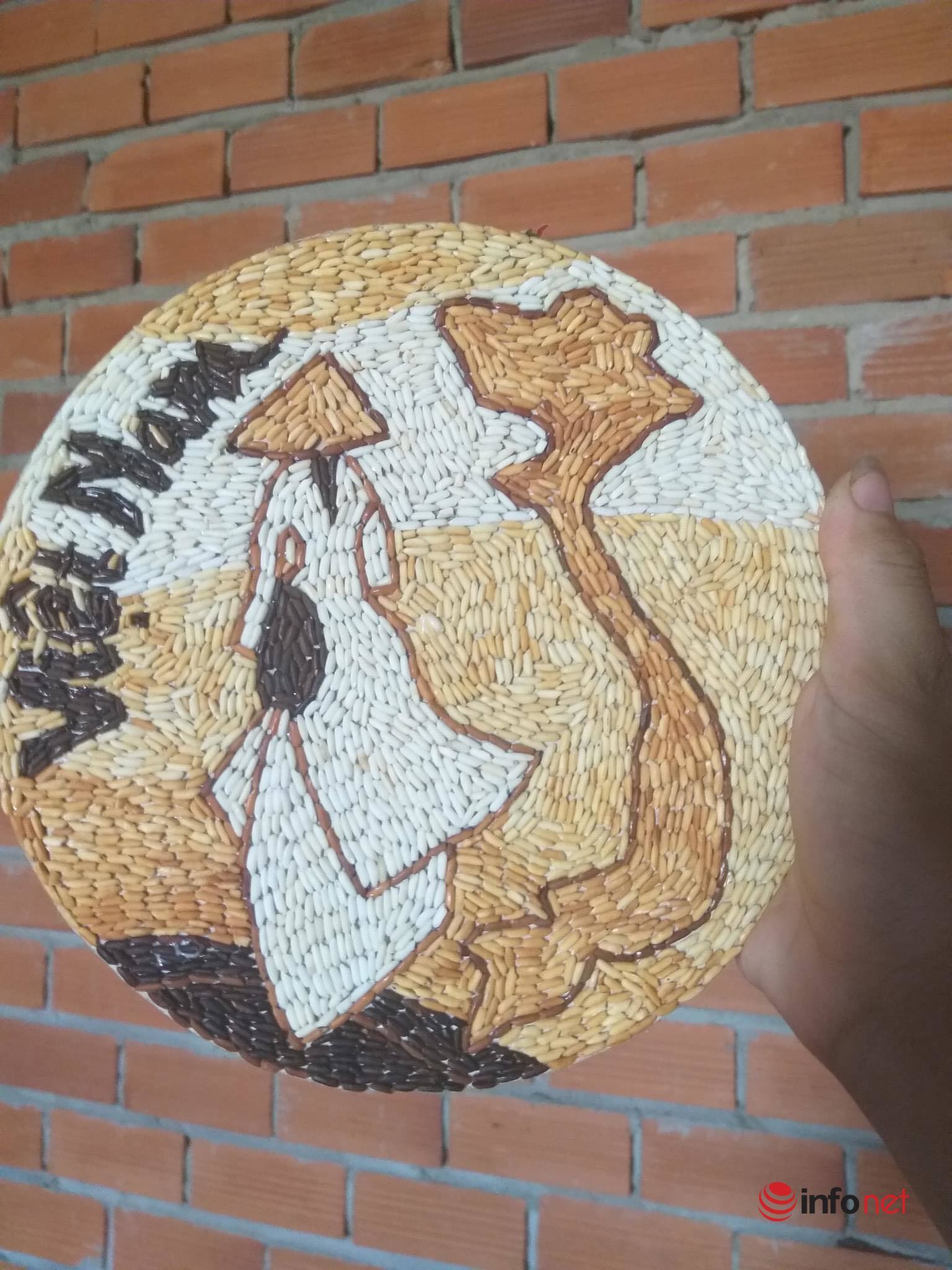 Kiệt tác tranh làm từ những hạt gạo