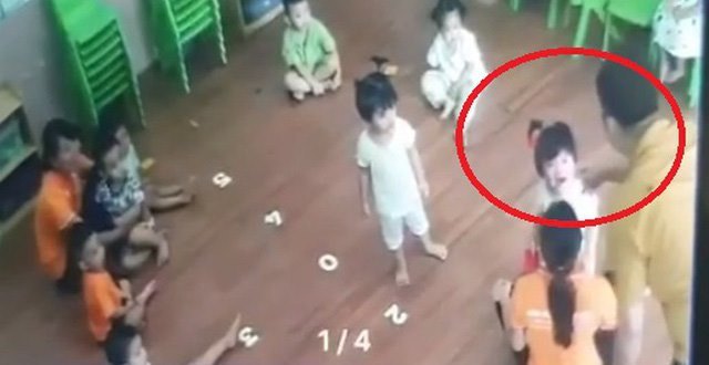 bé 2 tuổi bị đánh tại lớp học,Lào Cai
