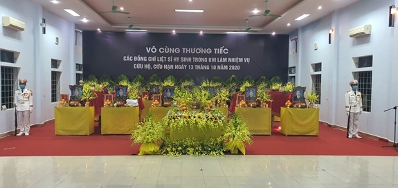 Lễ viếng,13 cán bộ hi sinh,thủy điện Rào Trăng 3,Thừa Thiên Huế