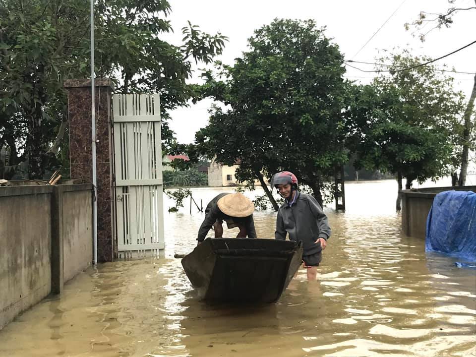 Nghệ An: Nước sông Lam dâng cao, gần 300 hộ dân bị cô lập