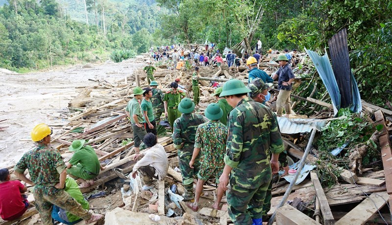 Quảng Nam: Tìm thấy thi thể thứ 9 bị vùi lấp ở Trà Leng