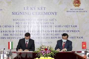Ký kết biên bản ghi nhớ hợp tác tài chính giữa Việt Nam và Hungary