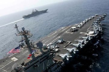 Nhóm tàu sân bay Mỹ bất ngờ trở lại ‘sân sau’ của Iran để làm gì?