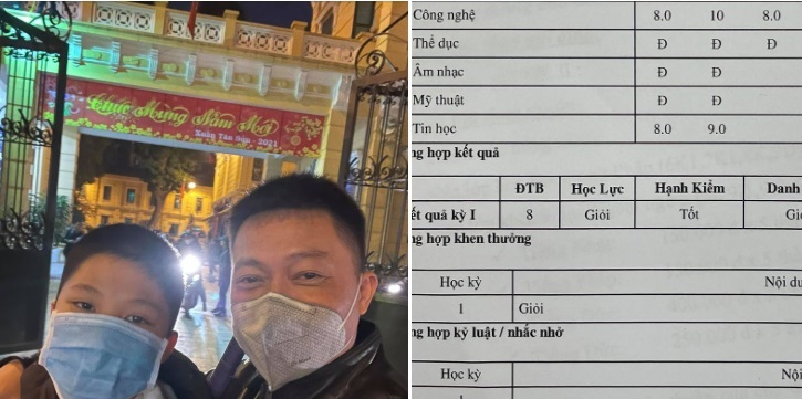 BTV Quang Minh “khoe cả thế giới” kết quả học tập của con khiến ai cũng gật gù khen ngợi
