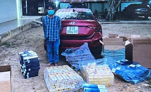 Bắt giữ 3.000 gói thuốc lá điếu nhập lậu vào Tây Ninh