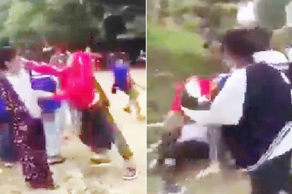 Nghệ An: Nhóm nữ sinh cấp 3 đánh túi bụi em cấp 2 để 'dằn mặt'