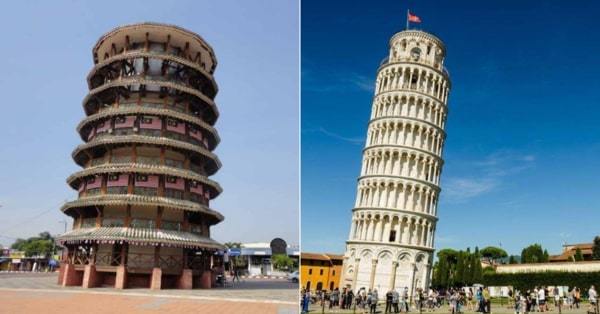 Cận cảnh 'tháp nghiêng Pisa' trăm tuổi ở Malaysia