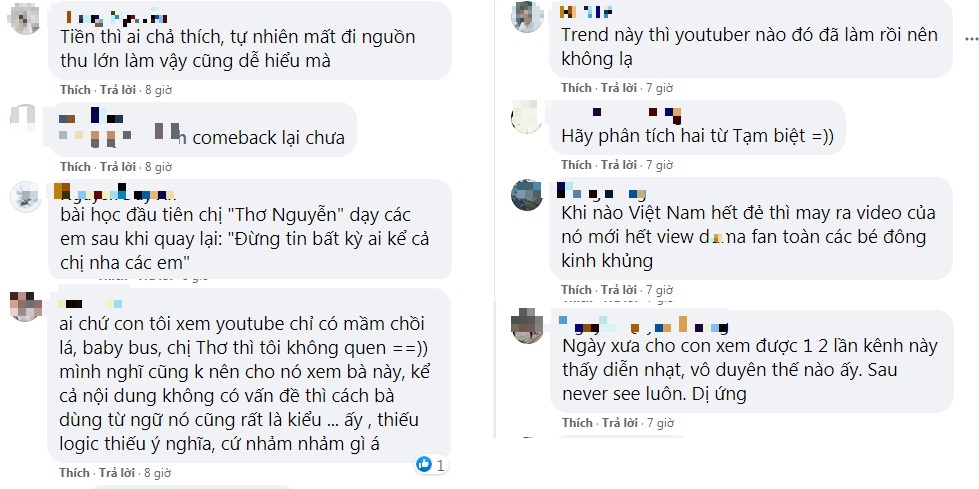 Phụ huynh sục sôi khi kênh Youtube Thơ Nguyễn trở lại sau 1 tháng đóng cửa