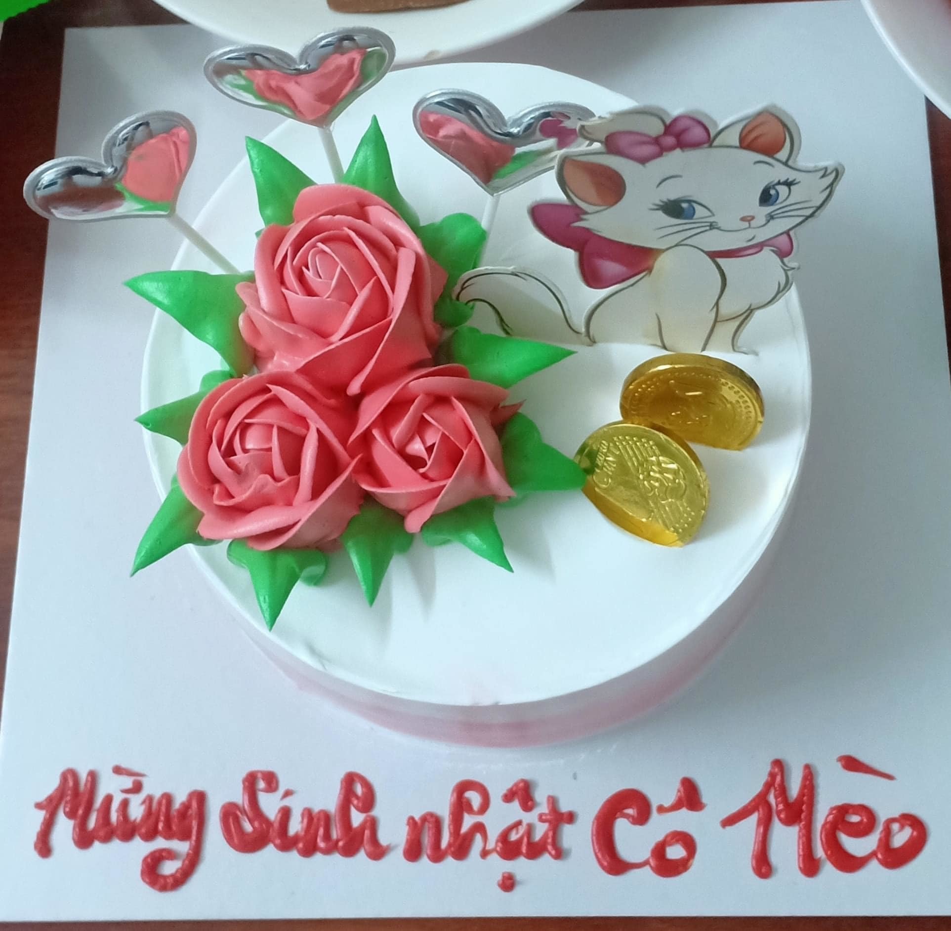 Bánh sinh nhật tạo hình mix 4 vị trang trí bằng chú mèo con dễ thương Mẫu  45893  FRIENDSHIP CAKES  GIFT