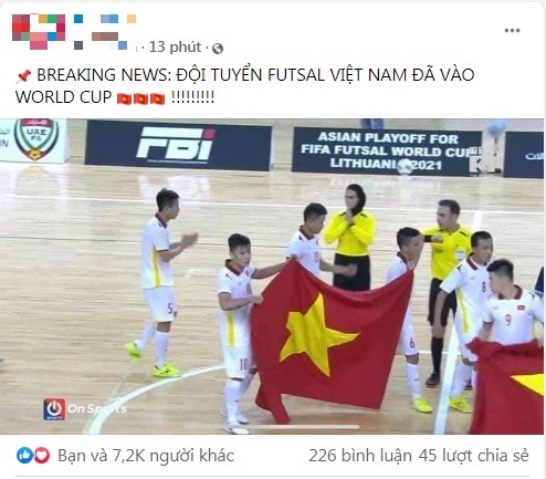 futsal Việt Nam,chung kết World Cup Futsal 2021