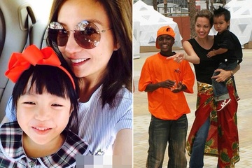 Con gái Triệu Vy ủng hộ tiền tỷ làm từ thiện, còn con cái Angelina Jolie tới tận châu Phi cứu giúp người nghèo