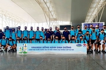 Vinamilk đồng hành cùng đội tuyển quốc gia tại vòng loại World Cup 2022