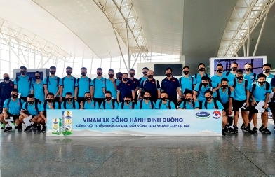 Vinamilk đồng hành cùng đội tuyển quốc gia tại vòng loại World Cup 2022