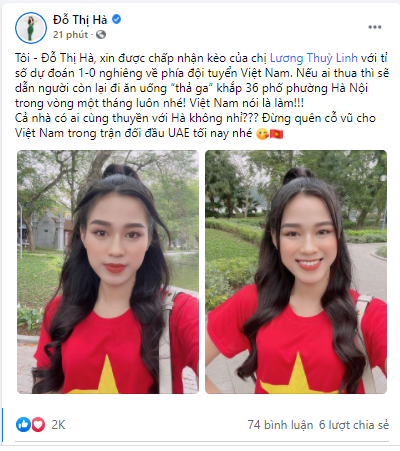Dự đoán tỉ số trận Việt Nam với UAE: các hoa hậu Tiểu Vy, Đỗ Thị Hà, Lương Thùy Linh ‘cược lớn’