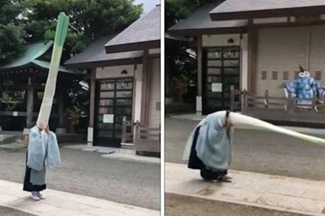 Ngôi đền ở Nhật Bản tổ chức nghi lễ kỳ lạ ai đi qua cũng tò mò vào xem