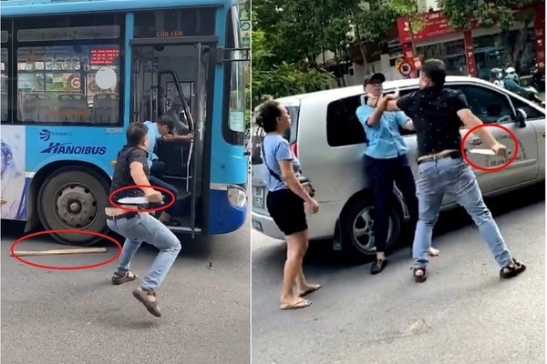 Bị thanh niên cầm dao dọa, phụ xe buýt Hà Nội nói 'không biết có chuyện gì'