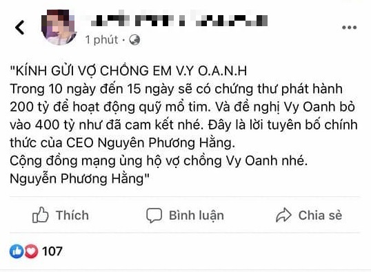 Vy Oanh,quỹ Vắc xin,CEO Phương Hằng