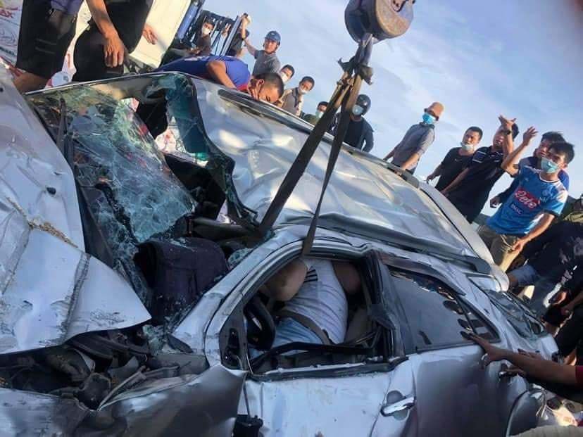 Hưng Yên: Tai nạn liên hoàn trên quốc lộ, 2 người nhập viện cấp cứu
