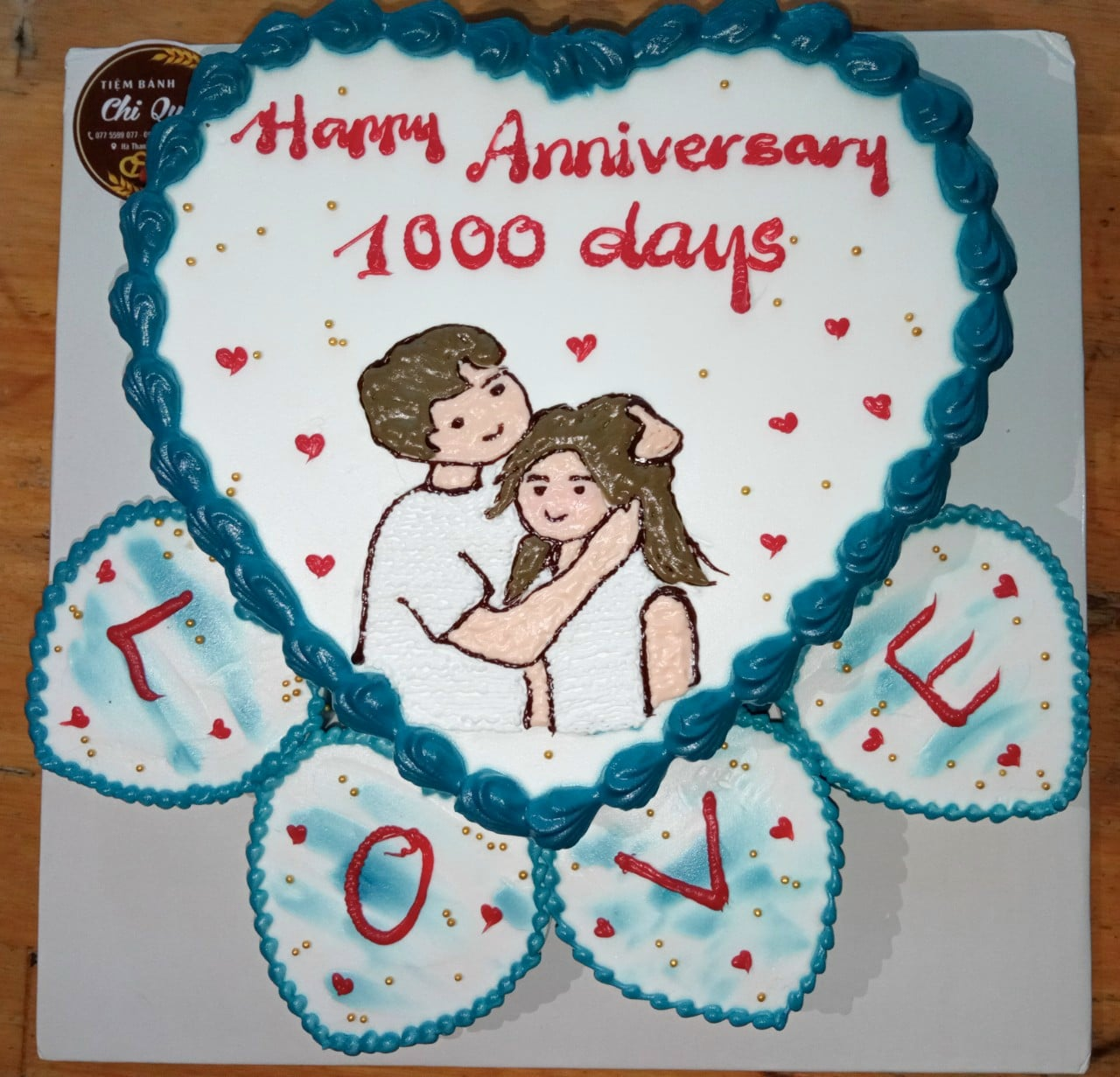 Bánh kem kỉ niệm 1000 ngày yêu nhau - Bánh kem Tony