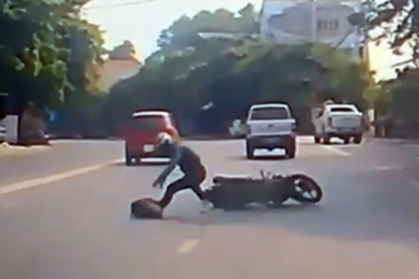 Công an Thái Nguyên vào cuộc vụ ô tô va xe máy ngã xòe sau cuộc rượt đuổi gay cấn giữa phố