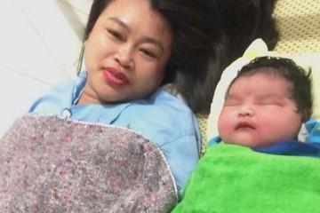 Hà Tĩnh: Bé gái chào đời với cân nặng 6,2kg