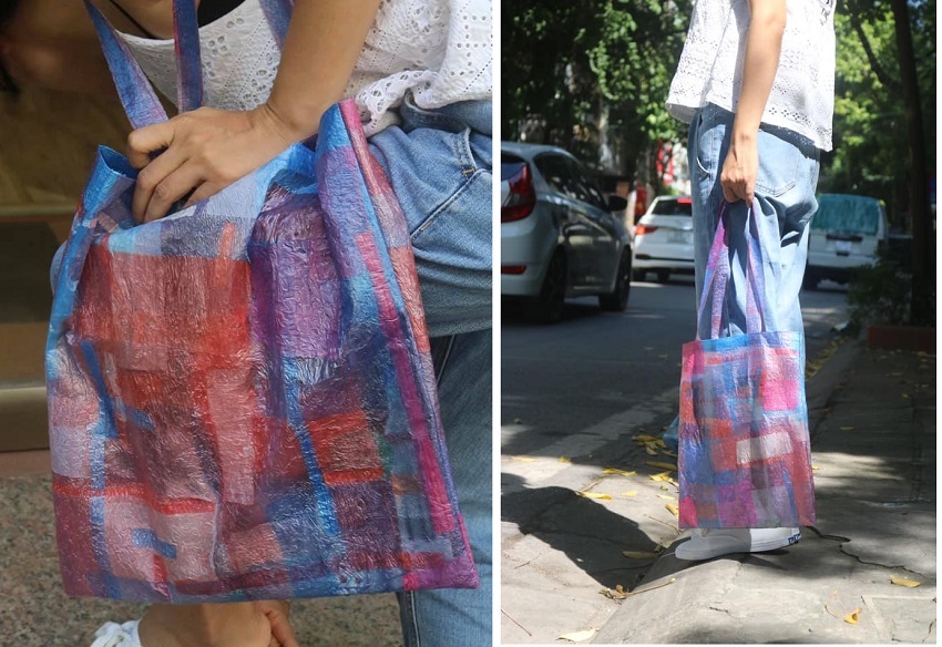 Hot mạng: Cô gái biến túi nilon cũ thành túi xách sành điệu bằng cách rất đơn giản