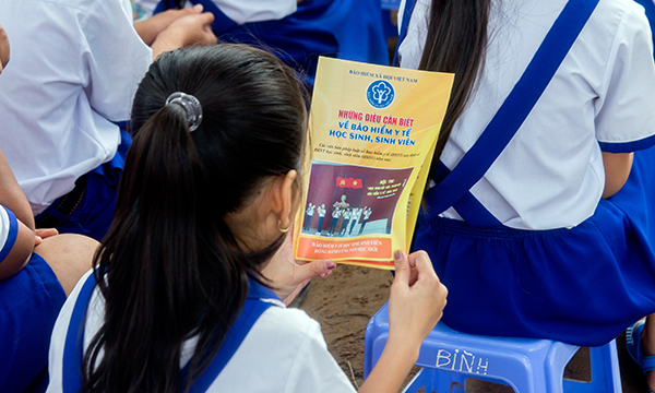99,32% học sinh, sinh viên tỉnh Tiền Giang tham gia BHYT