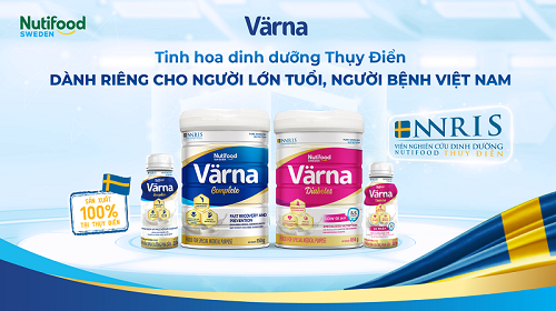 Nutifood Thụy Điển ra mắt bộ đôi sữa Värna Complete & Värna Diabetes dành riêng cho người Việt