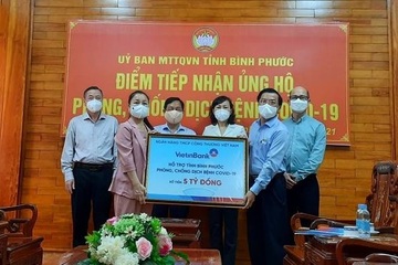 VietinBank ủng hộ 5 tỷ đồng cho Bình Phước phòng, chống dịch