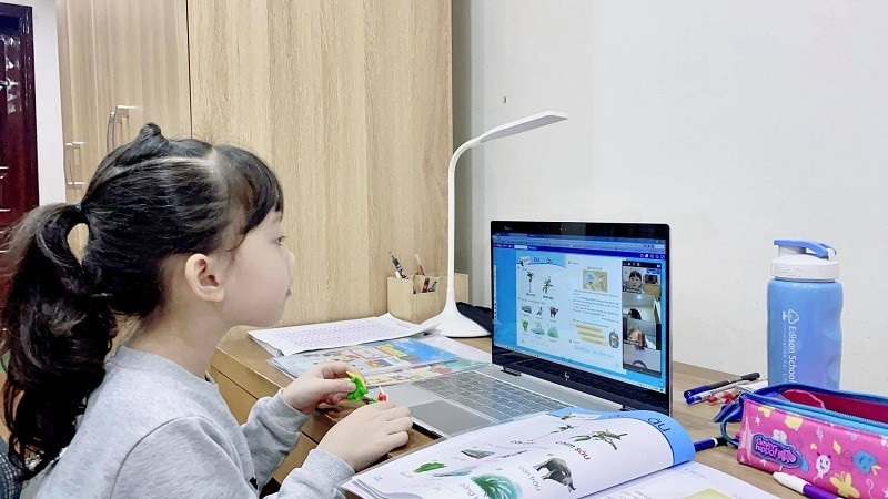 học sinh lớp 1,học trực tuyến,Hà Nội