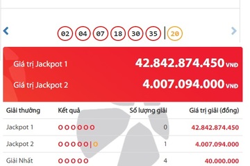 Trúng Jackpot 2, một người ở Yên Bái đã trở thành tỷ phú Vietlott đầu tiên trong tháng 8
