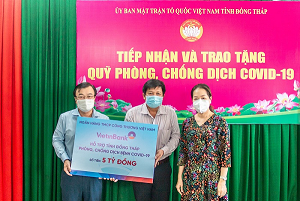 VietinBank tiếp tục dành hơn 27 tỷ đồng hỗ trợ các tỉnh phía Nam phòng, chống dịch