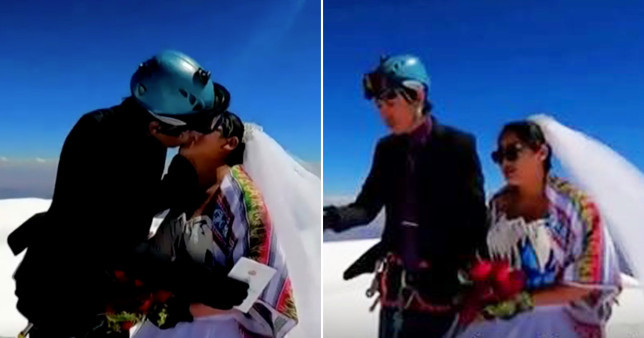 Đám cưới kỳ lạ trên đỉnh núi cao hơn 6.400 mét ở Bolivia