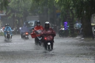 Mưa dông bao trùm diện rộng, Hà Tĩnh đến Thừa Thiên Huế có mưa rất to