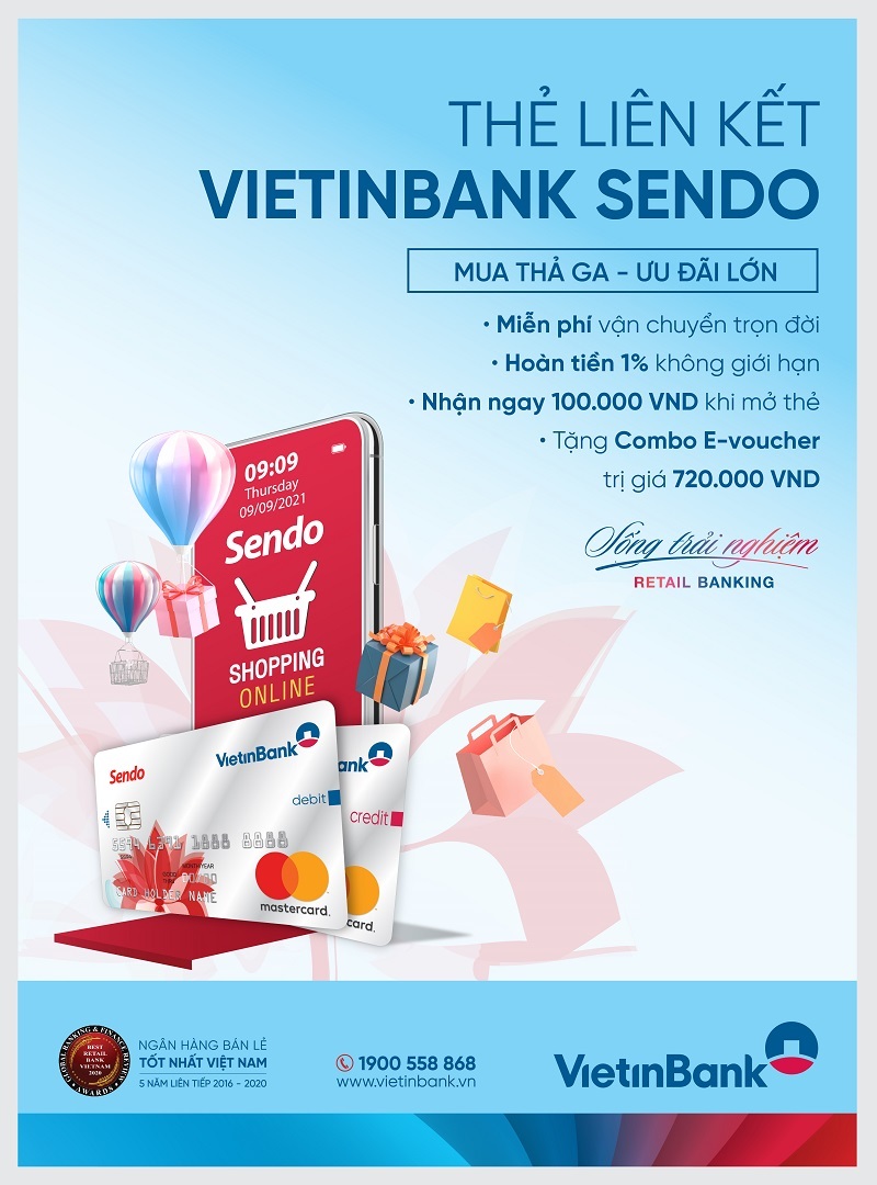 VietinBank,thẻ,Sendo