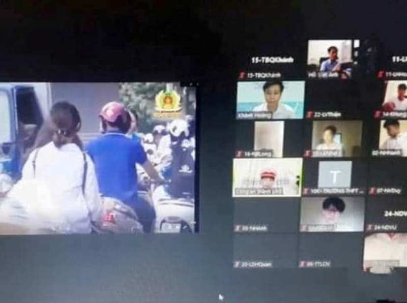 Công an TP Hà Tĩnh tuyên truyền Luật Giao thông đường bộ qua lớp học trực tuyến