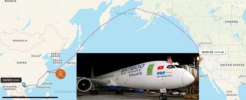 Vì sao máy bay của Bamboo Airways không bay thẳng qua Thái Bình Dương để đến Mỹ?