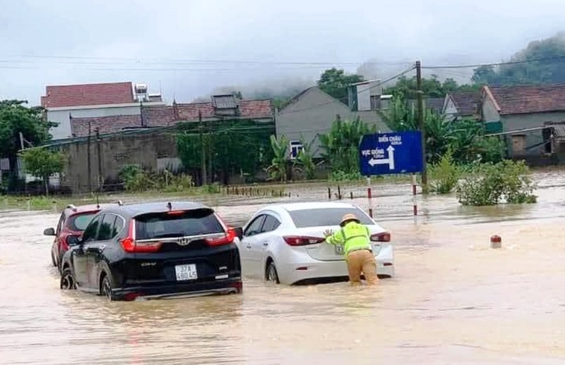 Đề phòng ngập úng, sạt lở đất ở các tỉnh Thanh Hóa đến Thừa Thiên Huế do mưa lớn