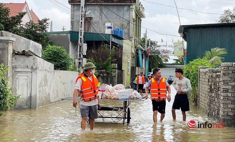 ngập sâu,hỗ trợ,Quỳnh Lưu,Nghệ An,mưa lũ,thiên tai,bão số 6,lụt