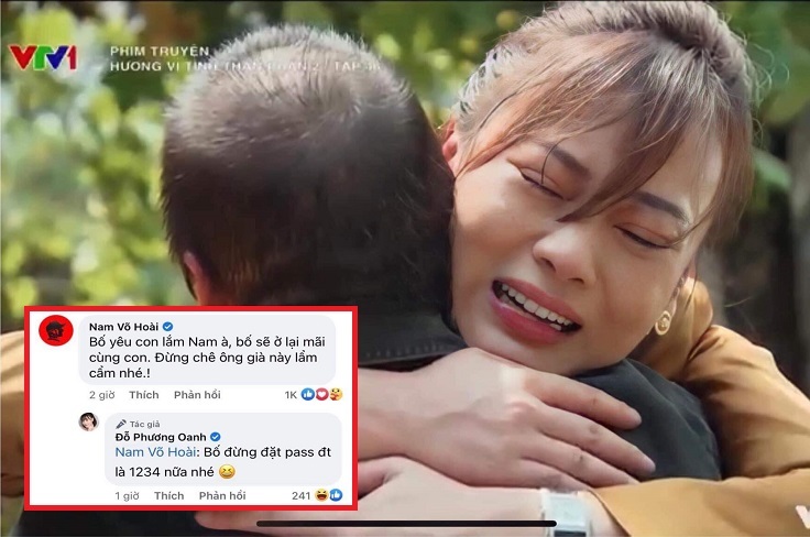 NS Võ Hoài Nam và Phương Oanh bị vai diễn 'nhập', lên MXH vẫn khiến khán giả 'khóc thành dòng sông' vì tình cảm cha con