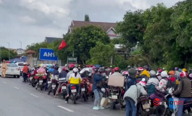 Hơn 700 người di chuyển bằng xe máy đã về đến Hà Tĩnh