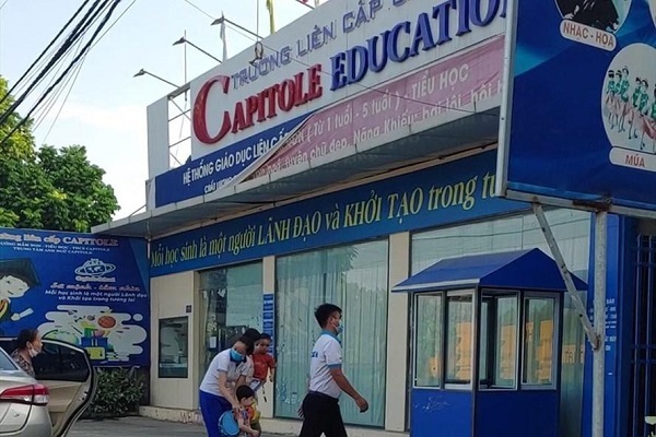 học sinh tựu trường,Trường liên cấp Capitole ở huyện Sóc Sơn,xử lý vi phạm phòng dịch,COVID-19,học sinh