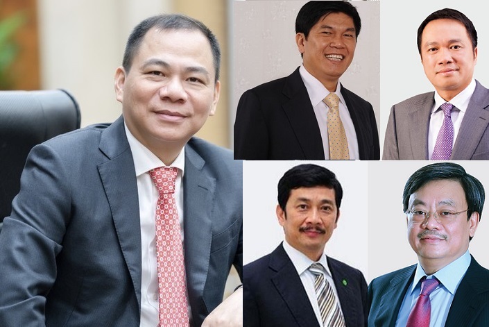 10 doanh nhân nắm tài sản lớn nhất trên sàn chứng khoán Việt