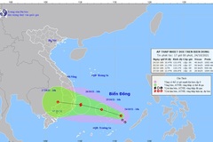 Xuất hiện áp thấp nhiệt đới cách đảo Song Tử Tây khoảng 220km, có khả năng mạnh lên thành bão