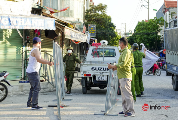 Hà Nội: Lập hàng rào, giãn cách toàn bộ xã Ninh Hiệp với 19.000 dân