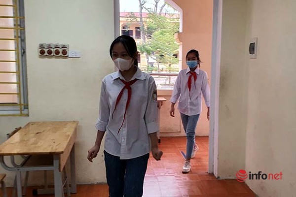Diễn tập phương án đón học sinh trở lại trường tại Ba Vì, Hà Nội